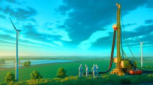 Illustration de la découverte d'un vaste gisement d'hydrogène naturel en Lorraine. Image réalisée par IA.