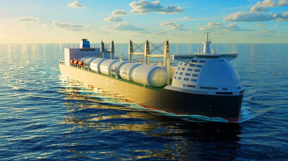 Illustration de l'innovation européenne dans le stockage de CO₂ sous la mer du Nord. Image réalisée par IA.