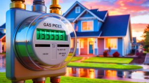 Illustration de l'augmentation des tarifs du gaz annoncée par la Commission de régulation de l'énergie. Image réalisée par IA.
