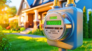 Illustration de l'augmentation du tarif d'acheminement du gaz naturel prévue le 1er juillet 2025. Image réalisée par IA.