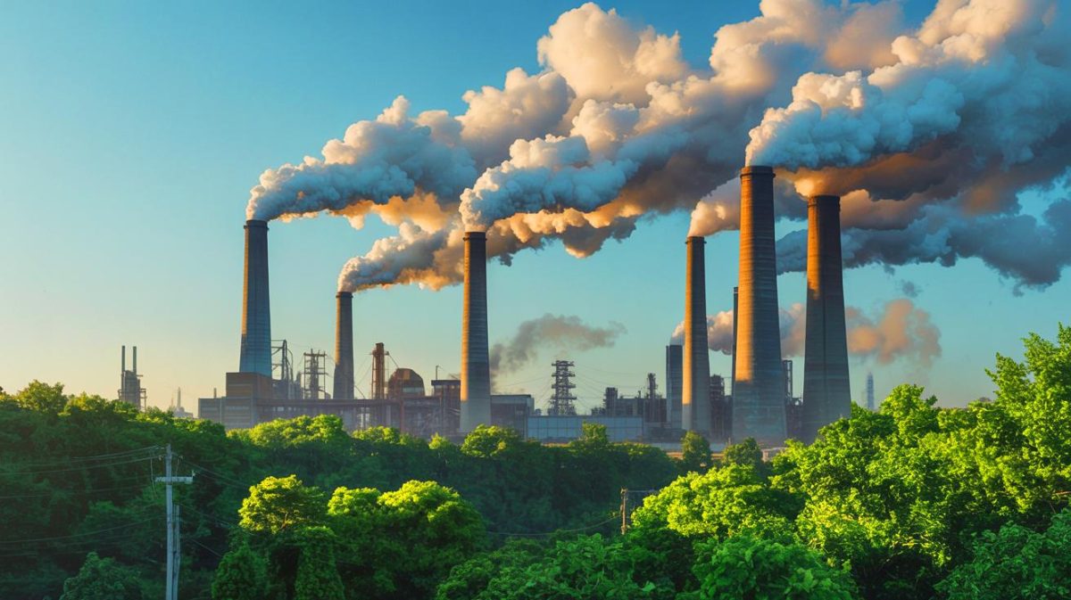 « Ces géants du pétrole ont menti » : des chercheurs établissent enfin le lien entre majors pétrolières et dommages climatiques irréversibles Illustration de l'impact des émissions industrielles sur le réchauffement climatique, créée par intelligence artificielle.