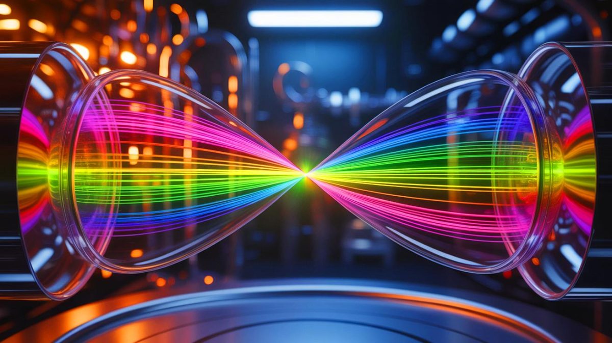 « C’est de la science-fiction devenue réalité » : des physiciens créent un gaz lumineux unidimensionnel défiant les lois connues de la physique Illustration de la création d'un gaz unidimensionnel composé uniquement de lumière, générée par intelligence artificielle.