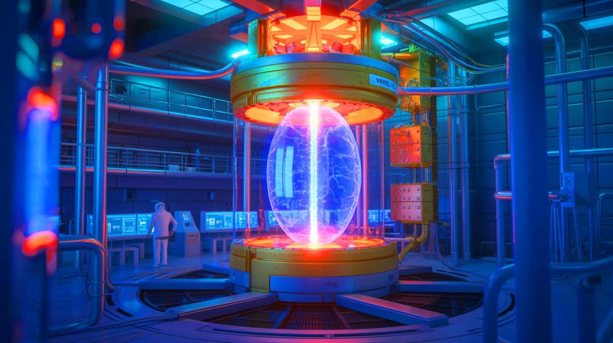 « On n’avait jamais tenu aussi longtemps » : la fusion nucléaire allemande bat un record et ravive le rêve d’une énergie infinie Illustration de la percée technologique du stellarator Wendelstein 7-X dans le domaine de la fusion nucléaire, générée par intelligence artificielle.