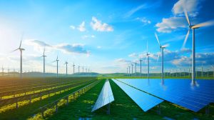 Illustration de la Chine en tant que leader mondial des énergies renouvelables. Image réalisée par IA.