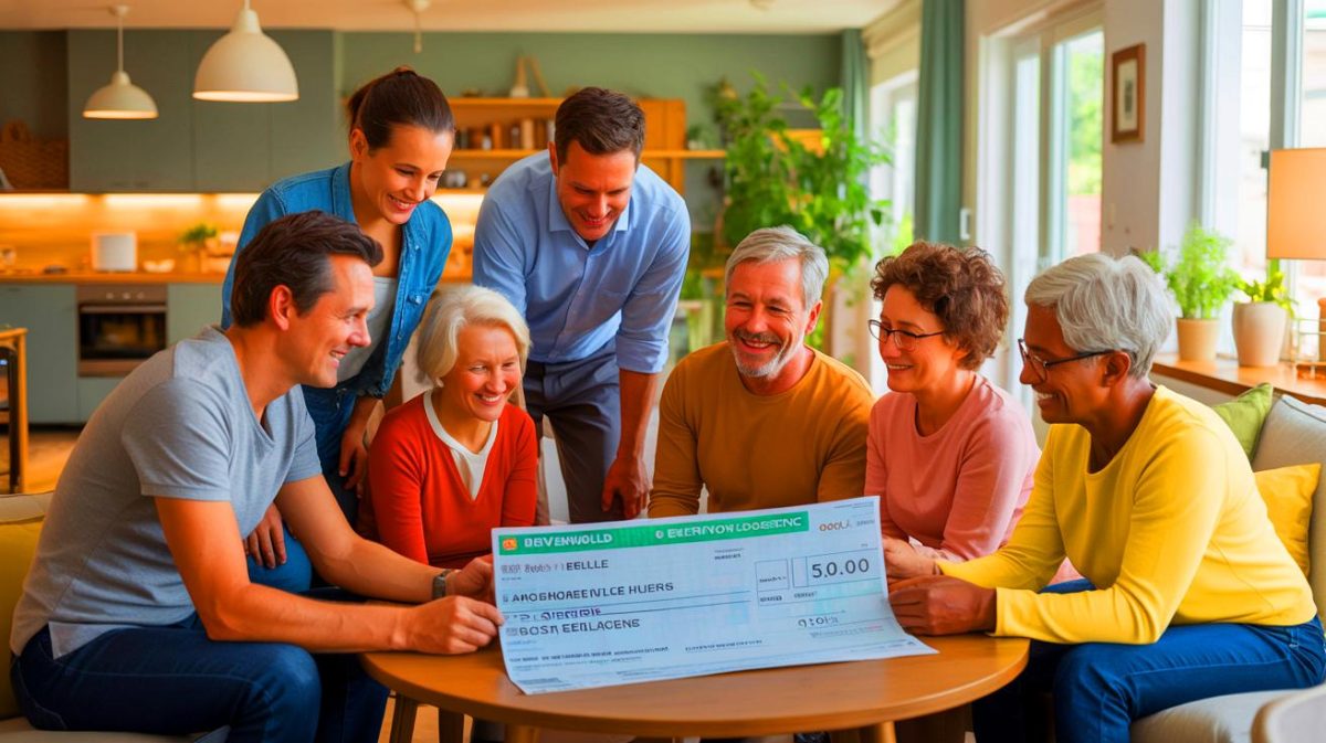 Illustration de la distribution du chèque énergie aux foyers modestes en 2025.