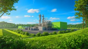 Illustration de la controverse autour des usines de biométhane et leur impact environnemental.