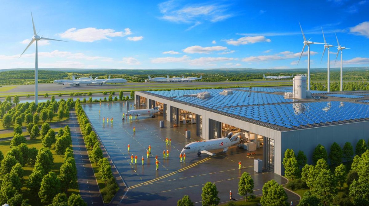 Nouvelle usine Safran dans l’Ain : « En 6 mois la plaine s’est métamorphosée » avec la production de freins carbone verts et un boom économique régional Illustration de l'implantation de l'usine Safran dans l'Ain pour une aviation durable.