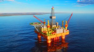 Illustration de la découverte d'un gisement pétrolier en mer Baltique et ses implications énergétiques pour la Pologne et l'Europe.