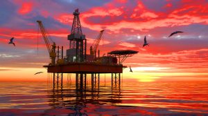 Illustration de la découverte d'un gisement pétrolier en mer Baltique et ses implications énergétiques pour l'Europe.