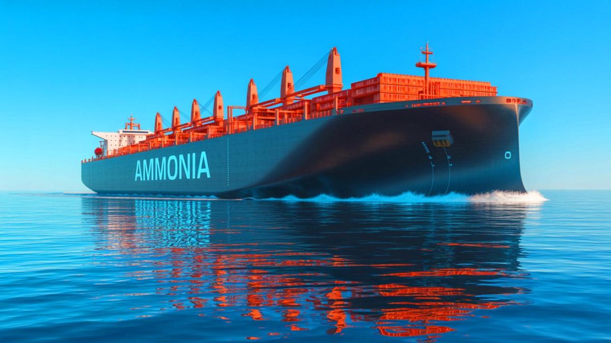 CIMC Enric : « ces navires géants » à l’ammoniac bouleversent l’industrie maritime et menacent l’avenir écologique mondial Illustration de navires géants à l'ammoniac développés par CIMC Enric pour un transport maritime durable.