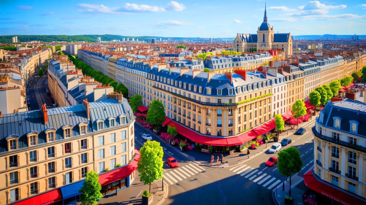 Illustration de l'attractivité des villes françaises pour l'investissement immobilier en 2025.