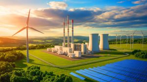Illustration de la stratégie énergétique allemande entre renouvelables intermittents et nouvelles centrales à gaz.