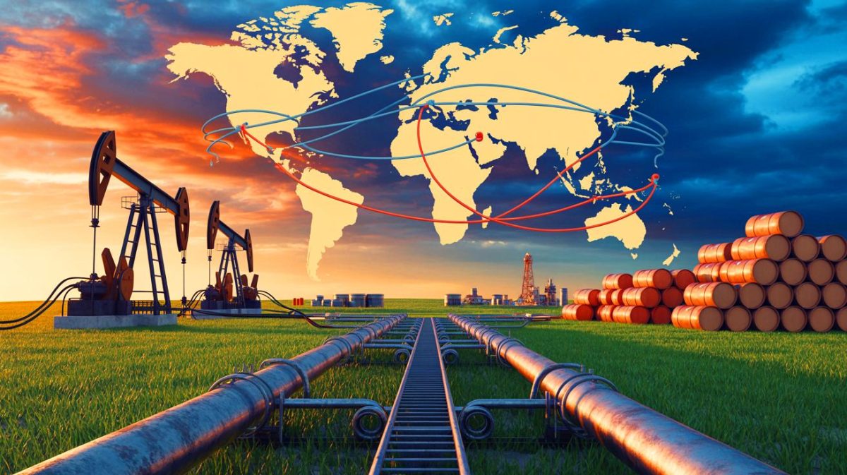 La Russie perd brutalement 50 % de ses exportations de pétrole et gaz et renverse l’économie mondiale dans un chaos total Illustration de la chute des exportations russes de combustibles fossiles et ses impacts économiques.