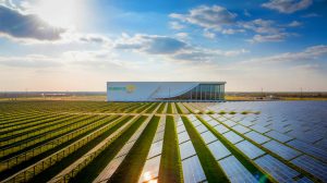 Illustration de la ferme solaire Clear Fork dédiée à l'approvisionnement énergétique de Meta.