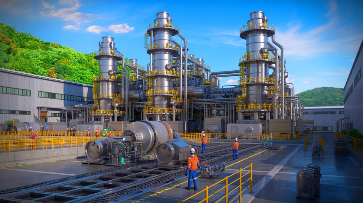 « Nous déstabiliserons l’industrie » : ce géant de l’énergie secoue les gouvernements avec sa nouvelle usine révolutionnaire Illustration de l'usine de molybdène ultra-pur d'Air Liquide en Corée du Sud pour la fabrication de semi-conducteurs.