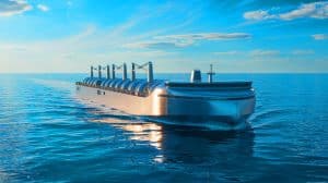 Illustration de la technologie innovante de captage et stockage du CO₂ sous la mer du Nord.
