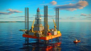 Illustration de la découverte d'un gisement pétrolier en mer Baltique et ses implications pour l'Europe.