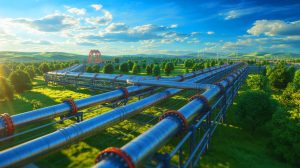 Illustration de la rupture du contrat de transit de gaz entre Naftogaz et Gazprom menaçant la stabilité énergétique en Europe de l'Est.