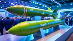 Illustration de la bombe Gazap présentée lors du salon IDEF 2025 à Istanbul.