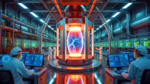 Illustration de l'avancement dans la recherche sur la fusion nucléaire grâce aux innovations technologiques.