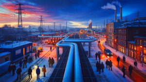 Illustration de la crise énergétique en Europe de l'Est suite à la rupture du contrat entre Naftogaz et Gazprom.