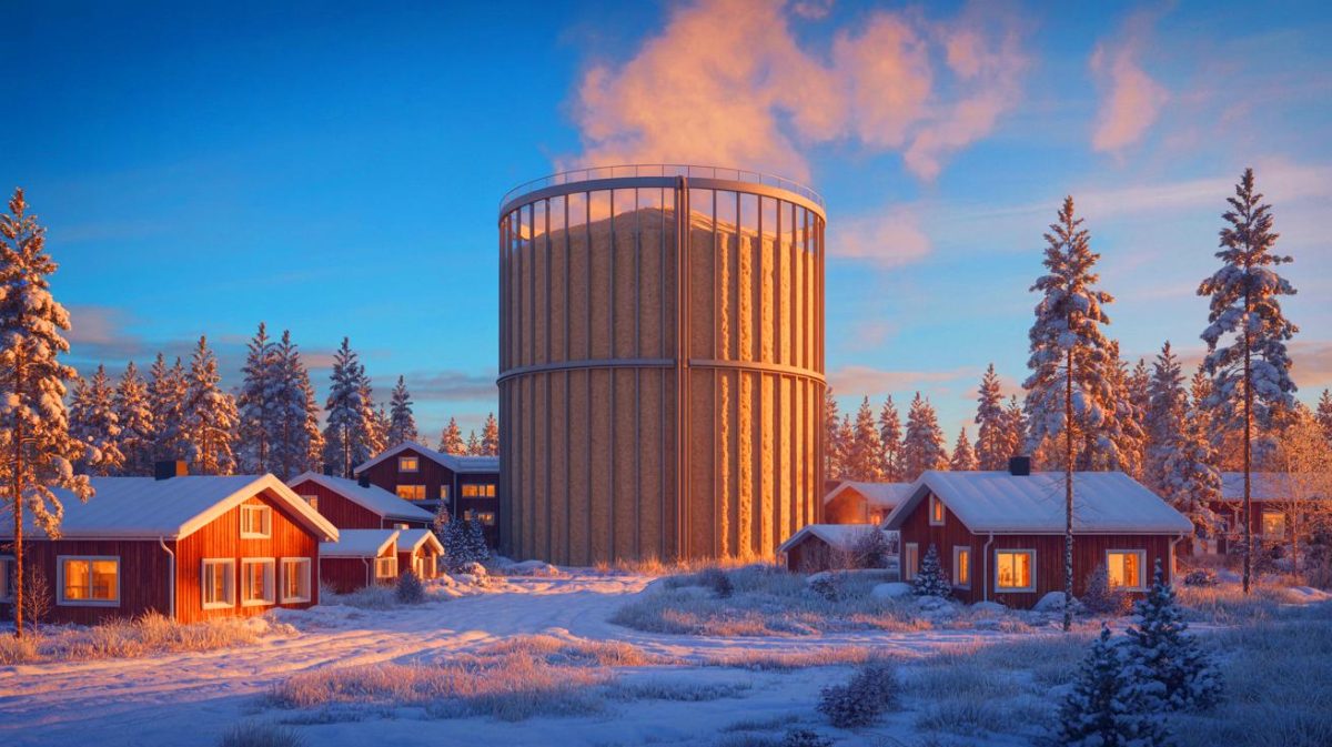 La Finlande chauffe cette ville entière avec du sable à 500°C qui écrase le pétrole et réduit 70 % des émissions carbone Illustration de la technologie finlandaise utilisant le sable pour le chauffage urbain et la réduction des émissions de carbone.