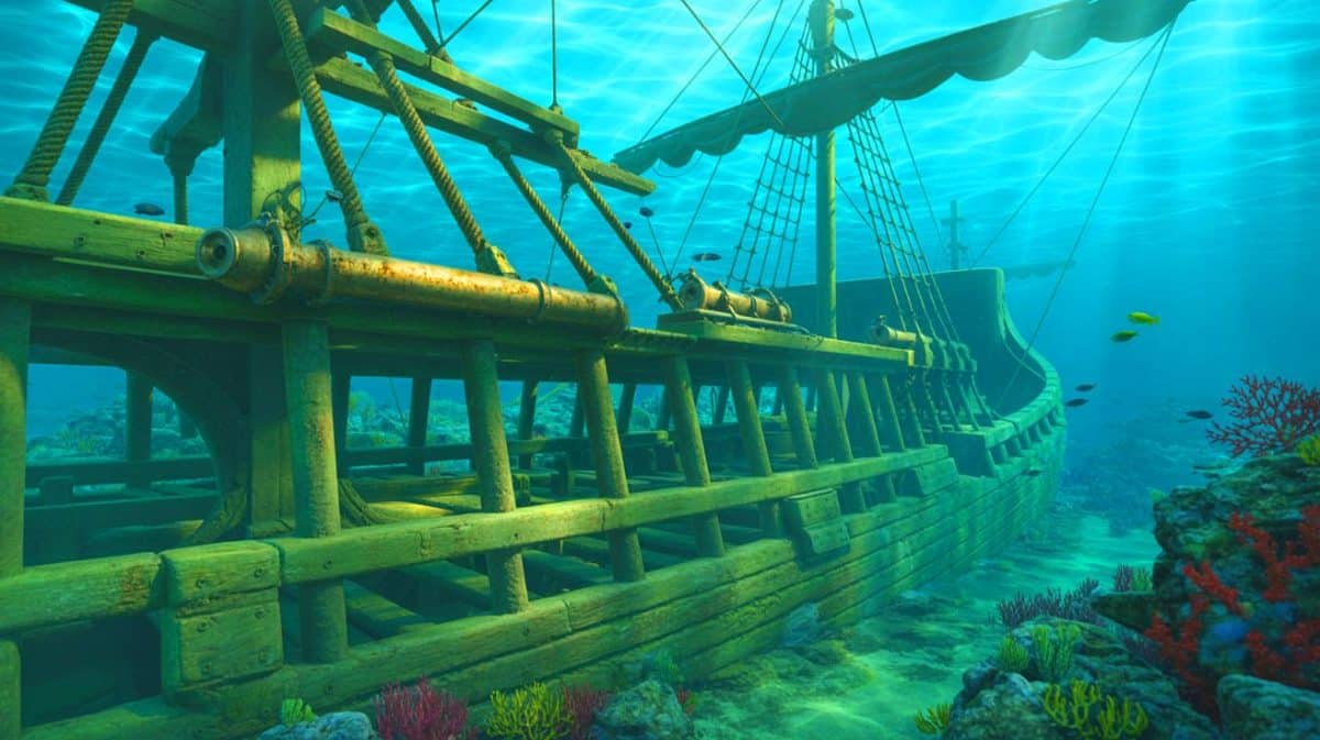« Ce navire royal cache 50 canons mortels » : les archéologues découvrent une épave qui bouleverse l’histoire européenne Illustration de l'épave du Gribshunden, le navire de guerre du roi Hans, révélant des avancées technologiques médiévales.
