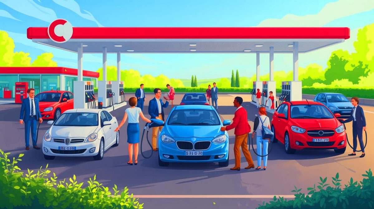 « L’essence tombe à son plus bas niveau » : cette chute historique des carburants français qui soulage les automobilistes divise les experts sur la durabilité Illustration de la baisse des prix des carburants en France et des facteurs géopolitiques influents.