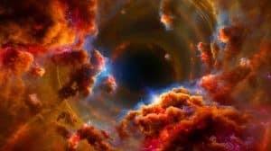 Illustration de Sagittarius B2, une région de la Voie lactée observée par le télescope James Webb.