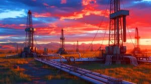 Illustration de l'accélération du déclin des gisements de pétrole et de gaz dans le monde.