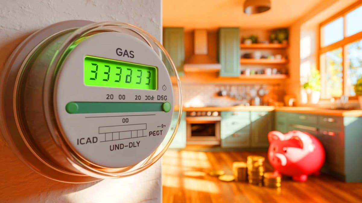 Illustration de la baisse du prix du gaz en octobre et de l'impact de la TVA sur les ménages français.