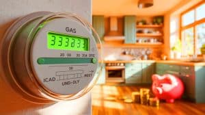 Illustration de la baisse du prix du gaz en octobre et de l'impact de la TVA sur les ménages français.