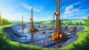 Illustration de la découverte d'un gisement d'hydrogène blanc en Moselle.