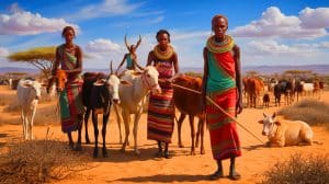 Illustration de l'adaptation génétique du peuple Turkana à la vie dans le désert kenyan.