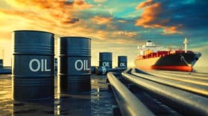 Illustration de la chute des exportations russes de combustibles fossiles et de ses impacts économiques.