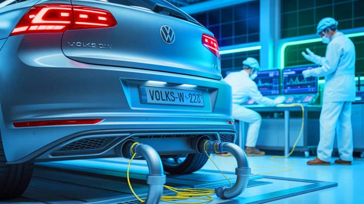 « Volkswagen nous empoisonne depuis 10 ans » : ces 2,7 millions de diesels truqués circulent encore et tuent des milliers de Français chaque année Illustration de la fraude aux émissions polluantes dans l'industrie automobile.