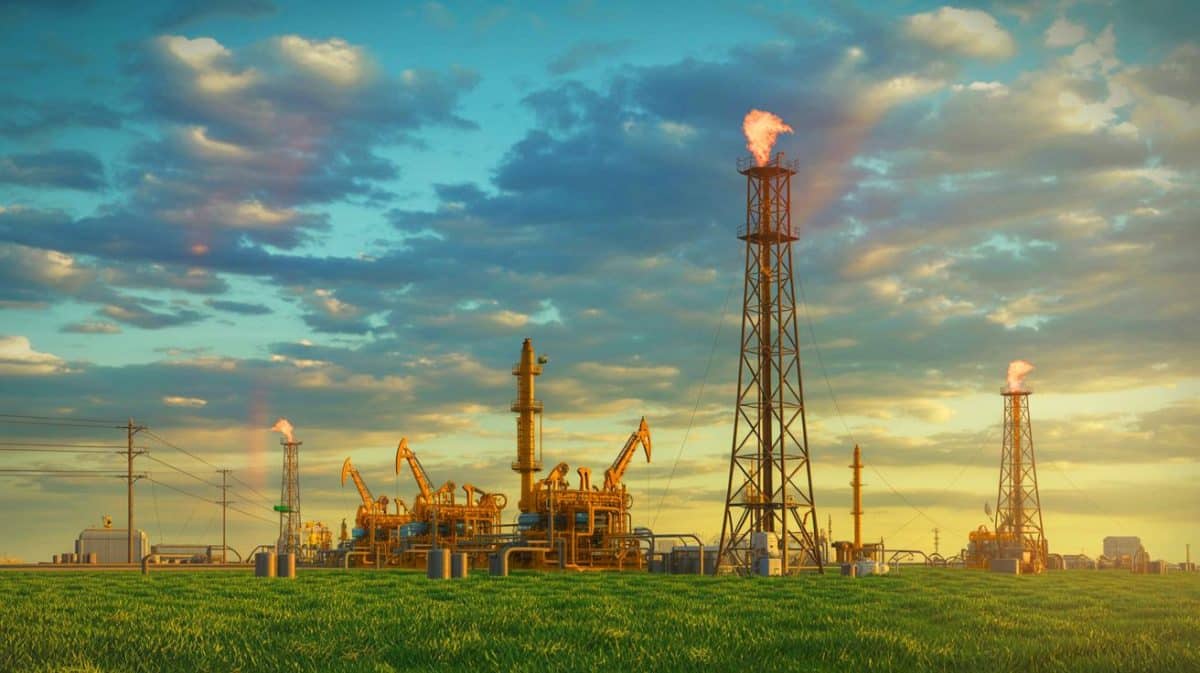 « Ils ont réduit le torchage de 75% » : le Kazakhstan révèle son secret environnemental qui humilie les géants pétroliers mondiaux Illustration de la réduction du torchage de gaz au Kazakhstan et ses impacts environnementaux.