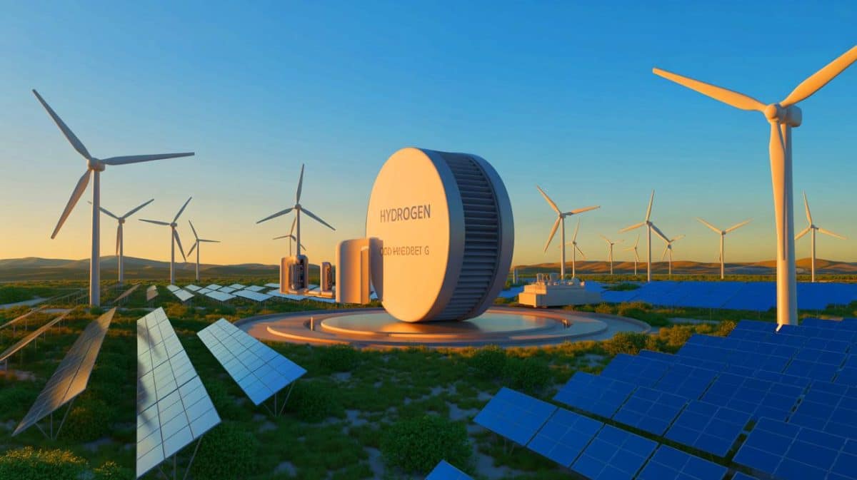 Illustration de la turbine fonctionnant à 100 % à l’hydrogène intégrée au projet de transition énergétique en Chine.