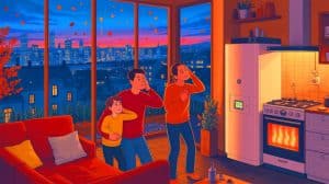 Illustration de la baisse des prix du gaz pour les consommateurs français.