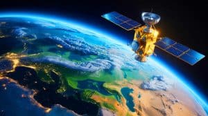 Illustration de la détection d'une transformation mystérieuse dans les profondeurs de la Terre à l'aide de satellites.