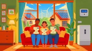 Illustration de l'impact de la composition du foyer fiscal sur le calcul du chèque énergie.