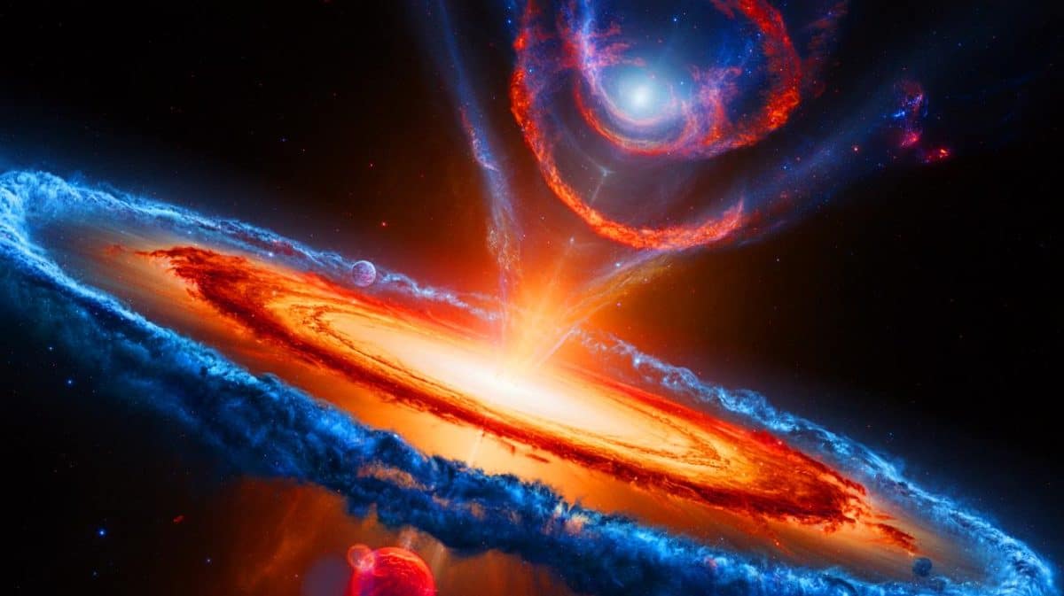 « L’univers va s’effondrer sur lui-même » : une nouvelle théorie prédit la fin du cosmos dans moins de 20 milliards d’années Illustration de l'évolution hypothétique de l'univers vers un Big Crunch selon les nouvelles découvertes sur l'énergie noire.