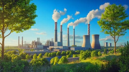 « La France lève le pied sur le climat » : les émissions de gaz à effet de serre ne baissent que de 0,8 % en 2025, loin des objectifs fixés pour 2030 Illustration de la baisse insuffisante des émissions de gaz à effet de serre en France en 2025.