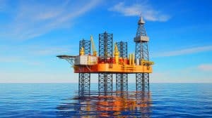 Illustration de la découverte d'un gisement pétrolier majeur en mer Baltique au large des côtes polonaises.