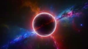 Illustration de la découverte potentielle d'étoiles sombres supermassives par le télescope spatial James Webb.