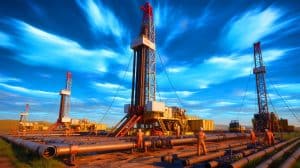 Illustration de l'exploitation pétrolière dans le bassin d'Anadarko par Citizen Energy Ventures.