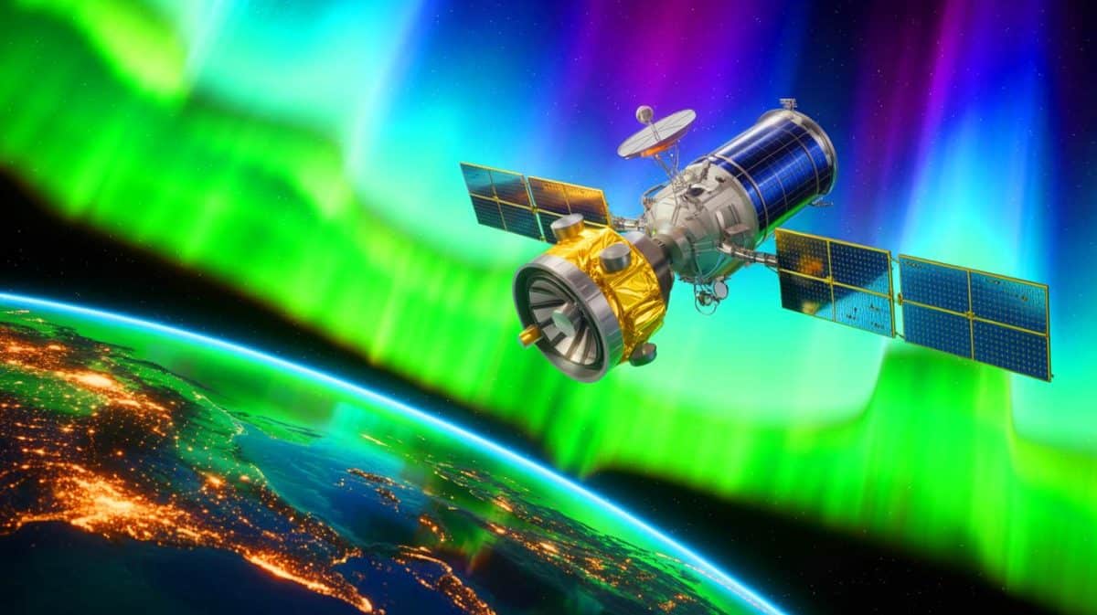 « Ce son me terrifie » : des chercheurs transforment le champ magnétique terrestre en une cacophonie révélant sa fragilité inquiétante Illustration de la transformation des variations du champ magnétique terrestre en son audible grâce aux satellites Swarm.