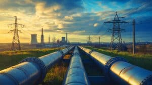 Illustration de la rupture du contrat gazier entre Naftogaz et Gazprom menaçant la stabilité énergétique de l'Europe de l'Est.