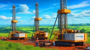 Illustration de l'accord entre New Stratus Energy et Vultur Oil pour l'exploitation pétrolière au Brésil.
