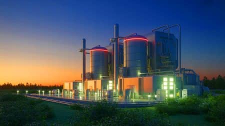 Nouveau système de production d’énergie aux États-Unis : une invention qui exploite les fluctuations énergétiques pour l’avenir Illustration de l'innovation dans la production d'énergie grâce au stockage d'oxygène liquide et à la réduction des émissions.